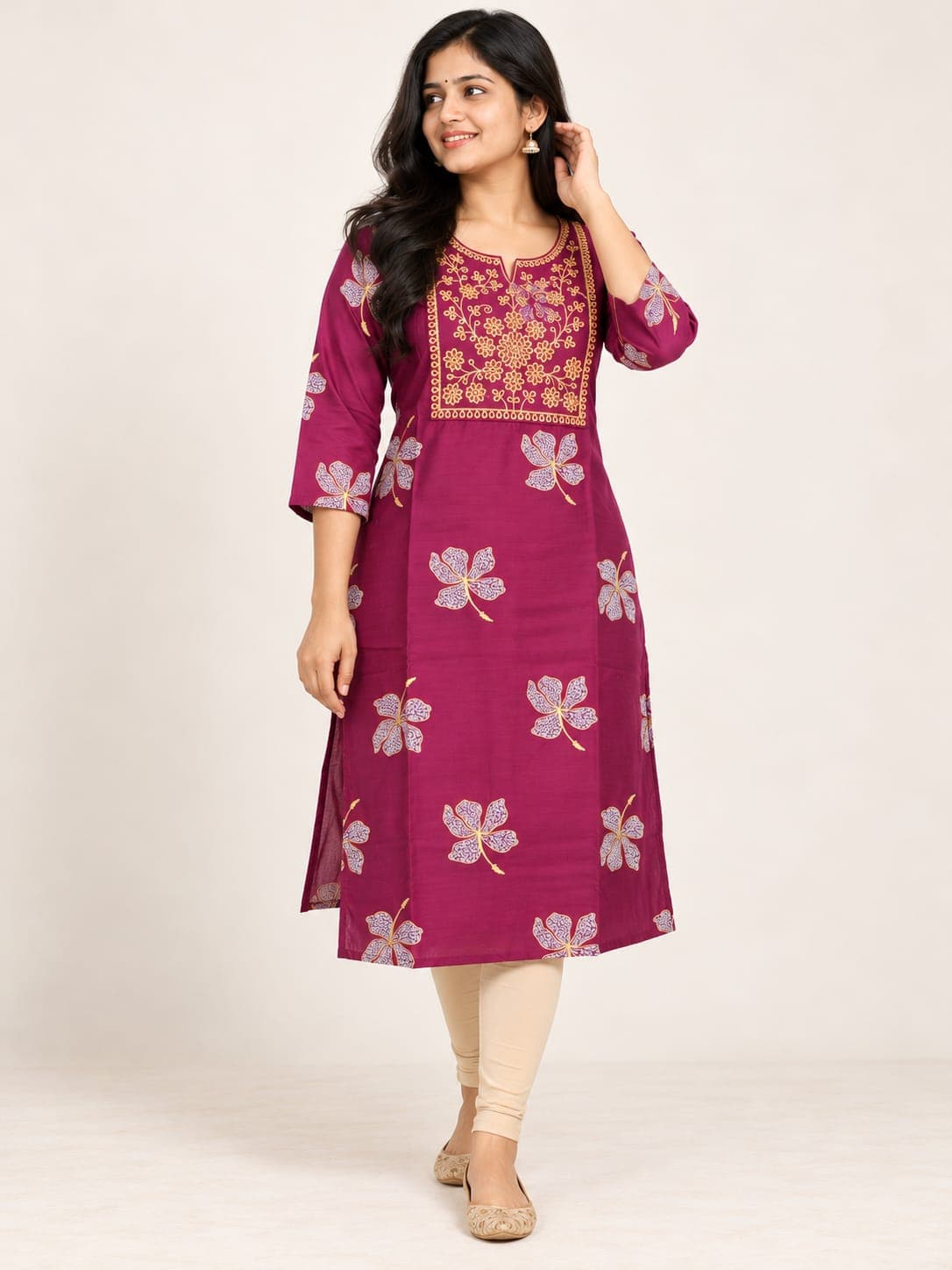 Silk Cotton Kurti