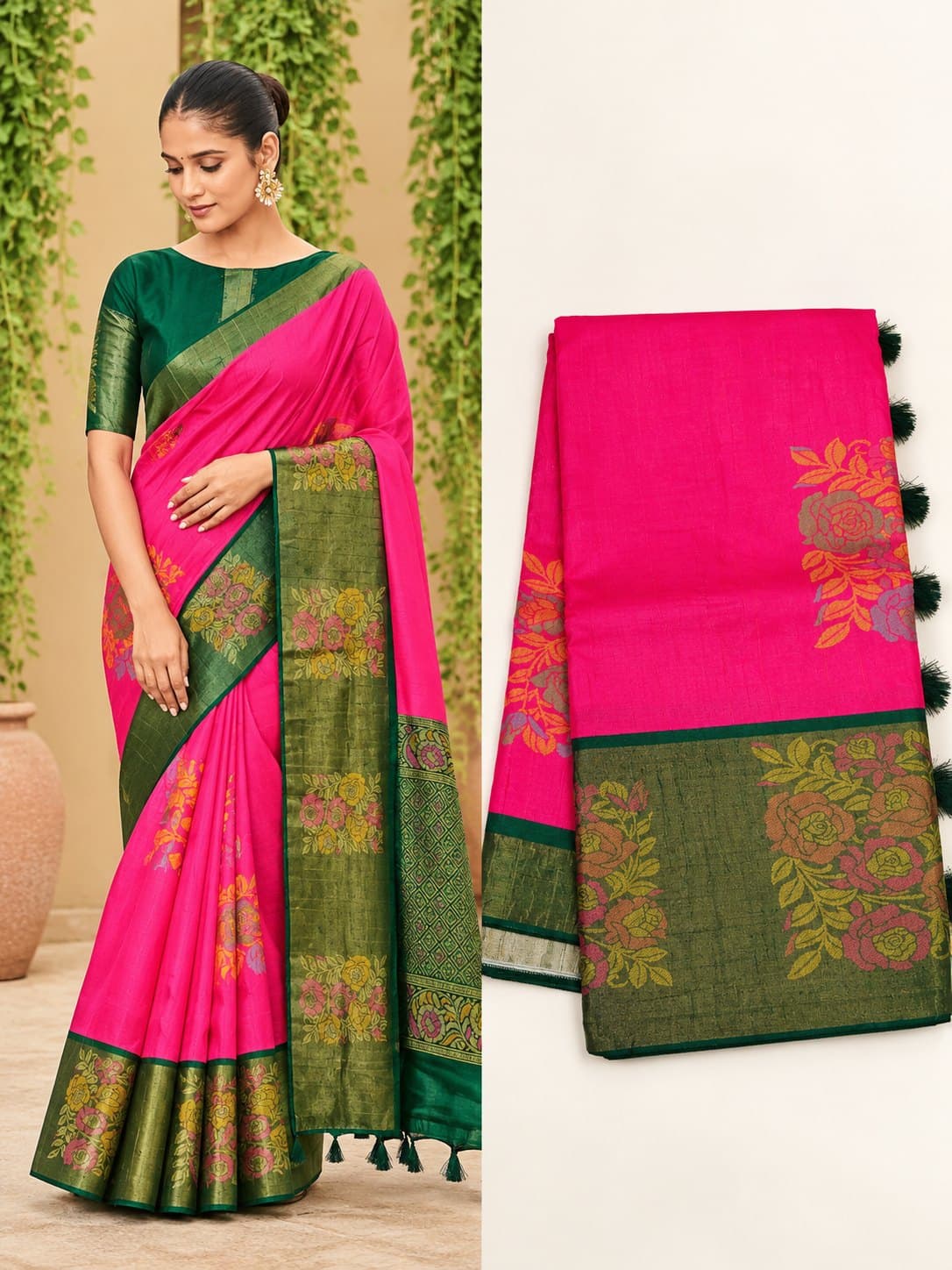 Cotton Blend Saree