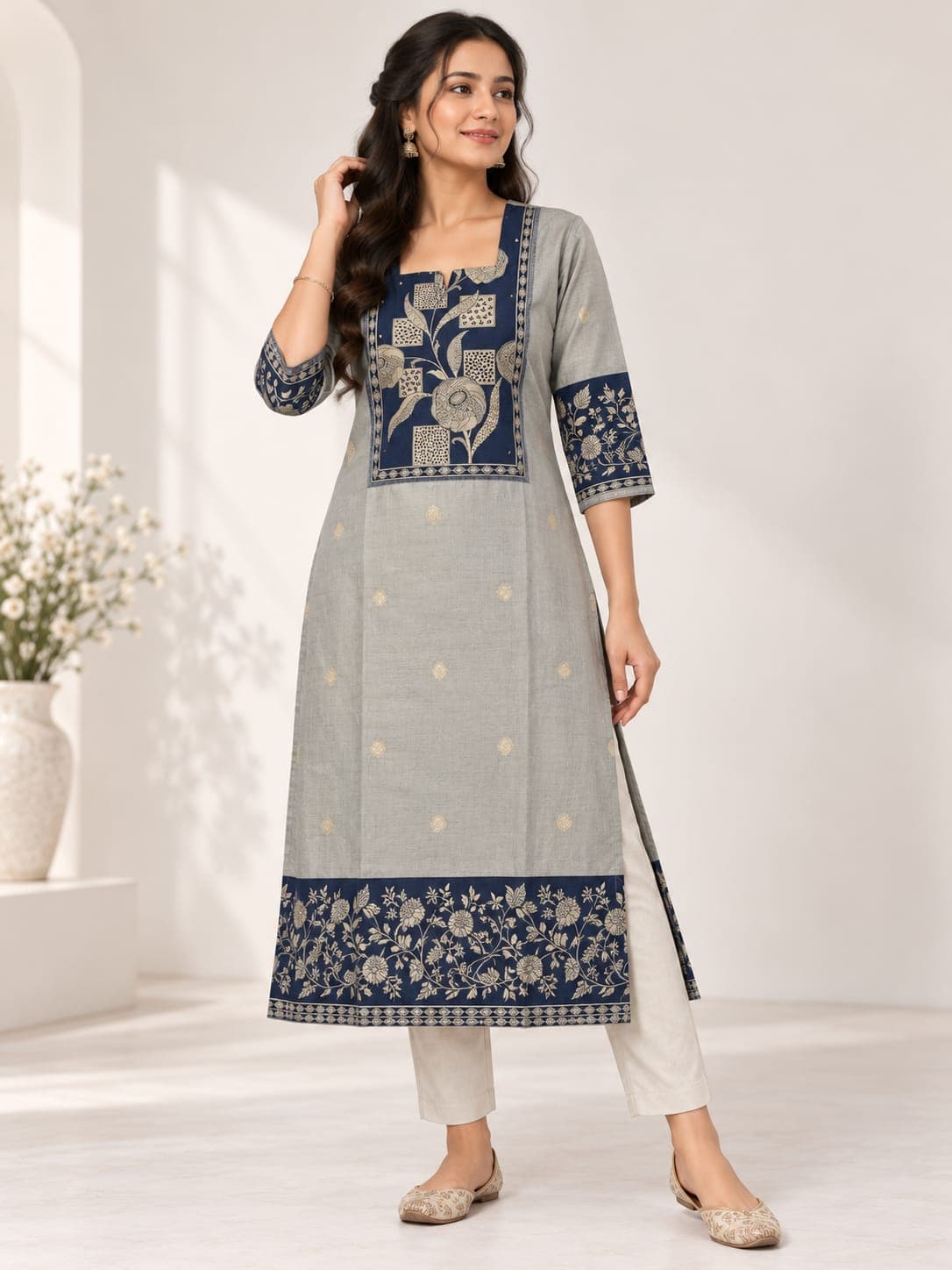 Silk Cotton Kurti