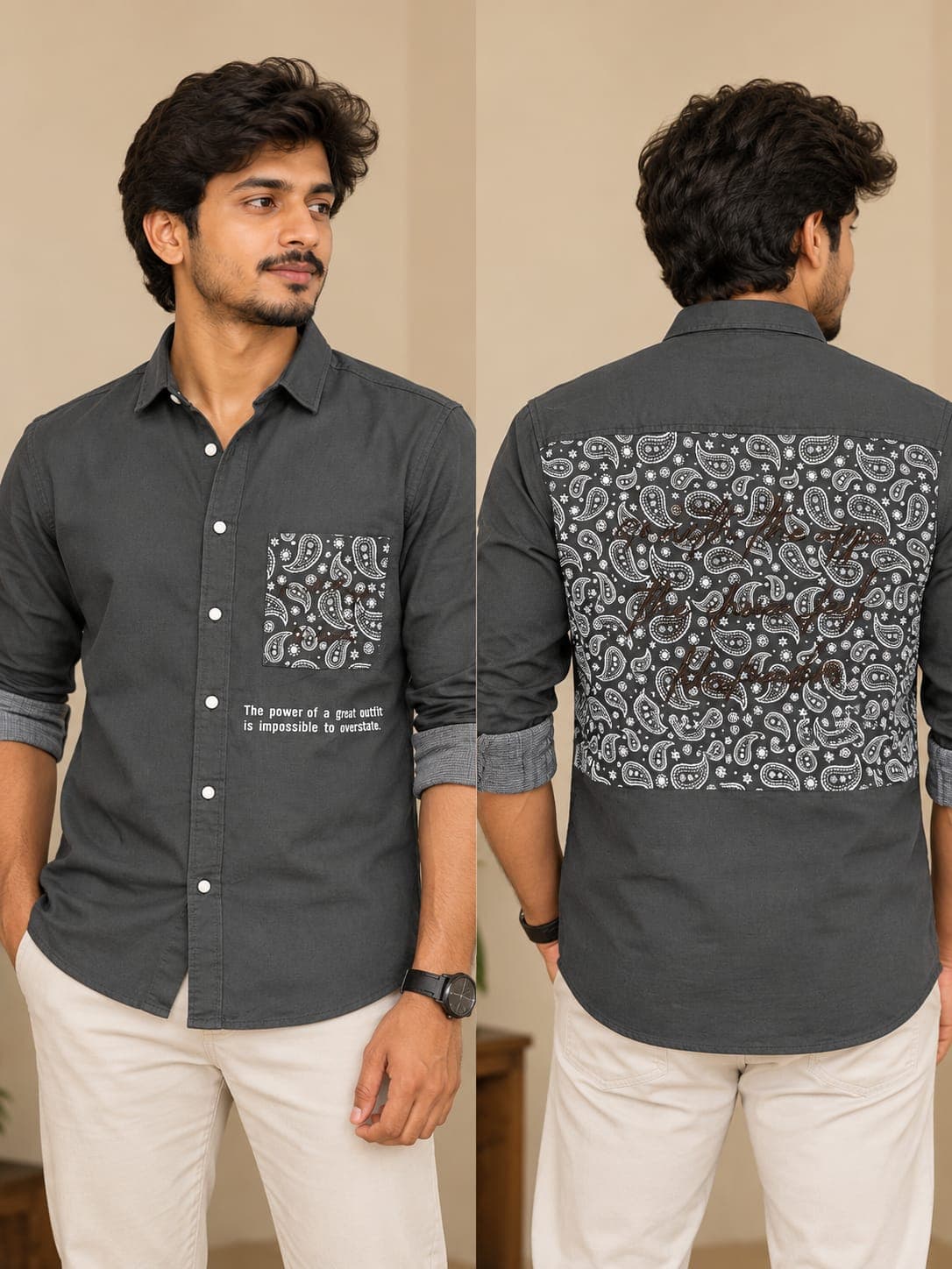 Denim Printed Shirt