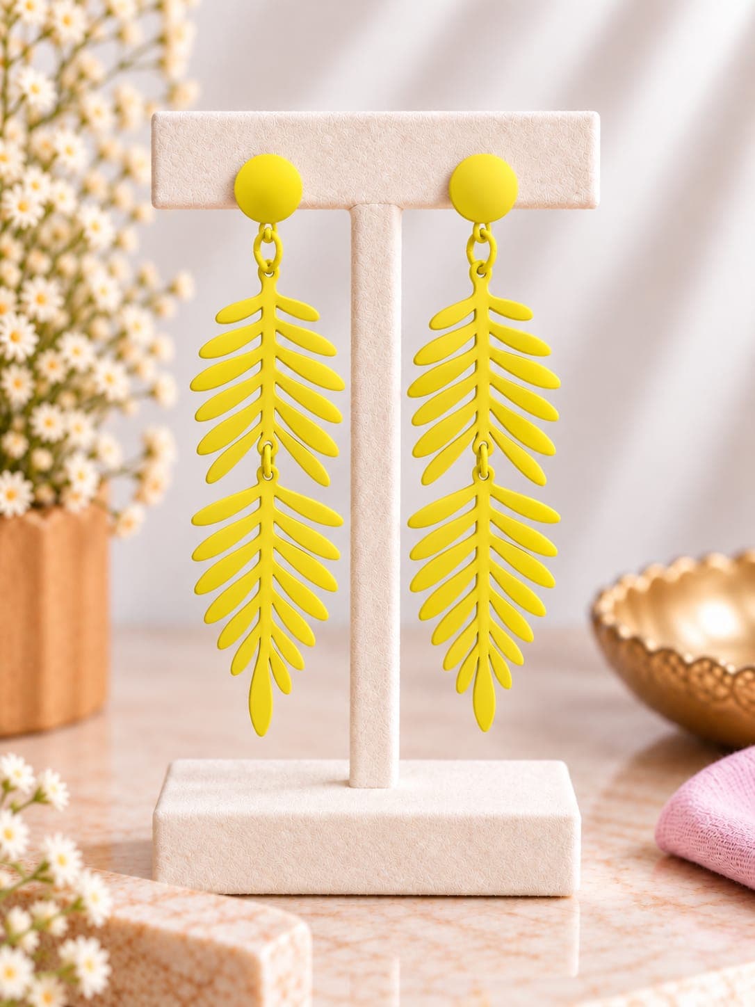 Cascading Leaf Earrings