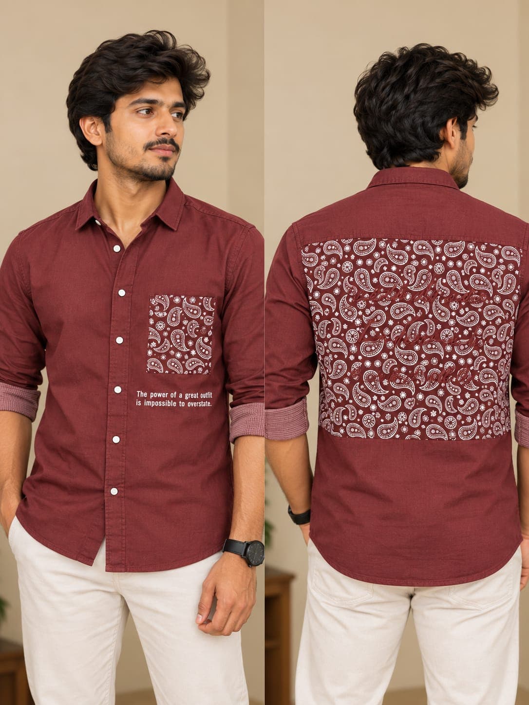 Denim Printed Shirt