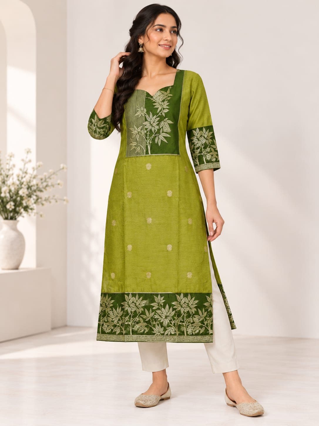 Silk Cotton Kurti
