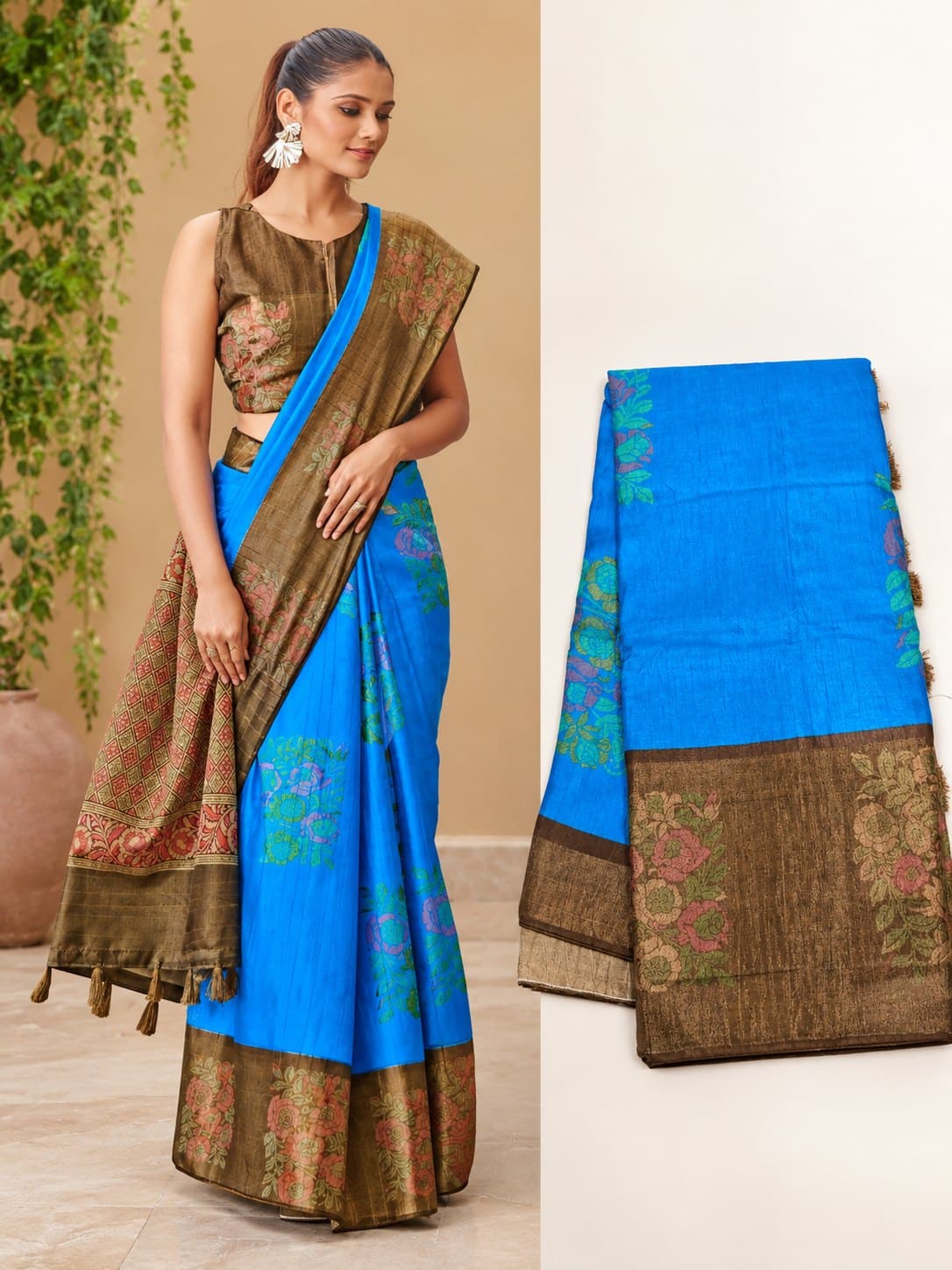 Cotton Blend Saree