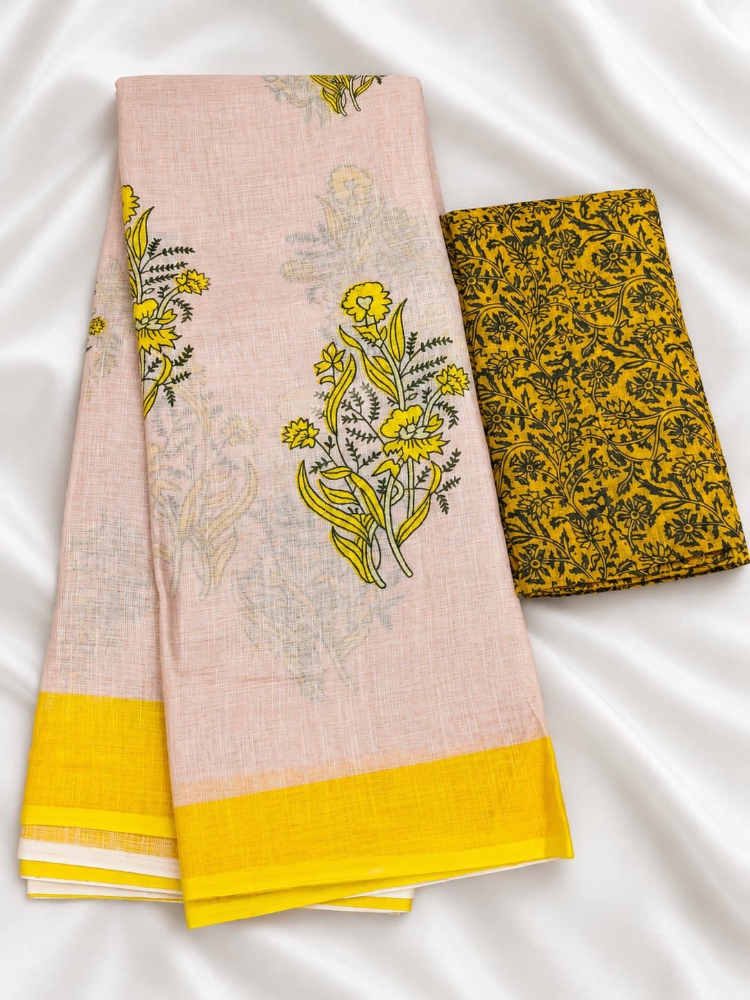 Linen Cotton Saree