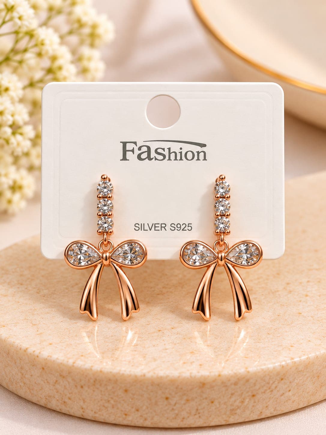 Bow Drop Earrings