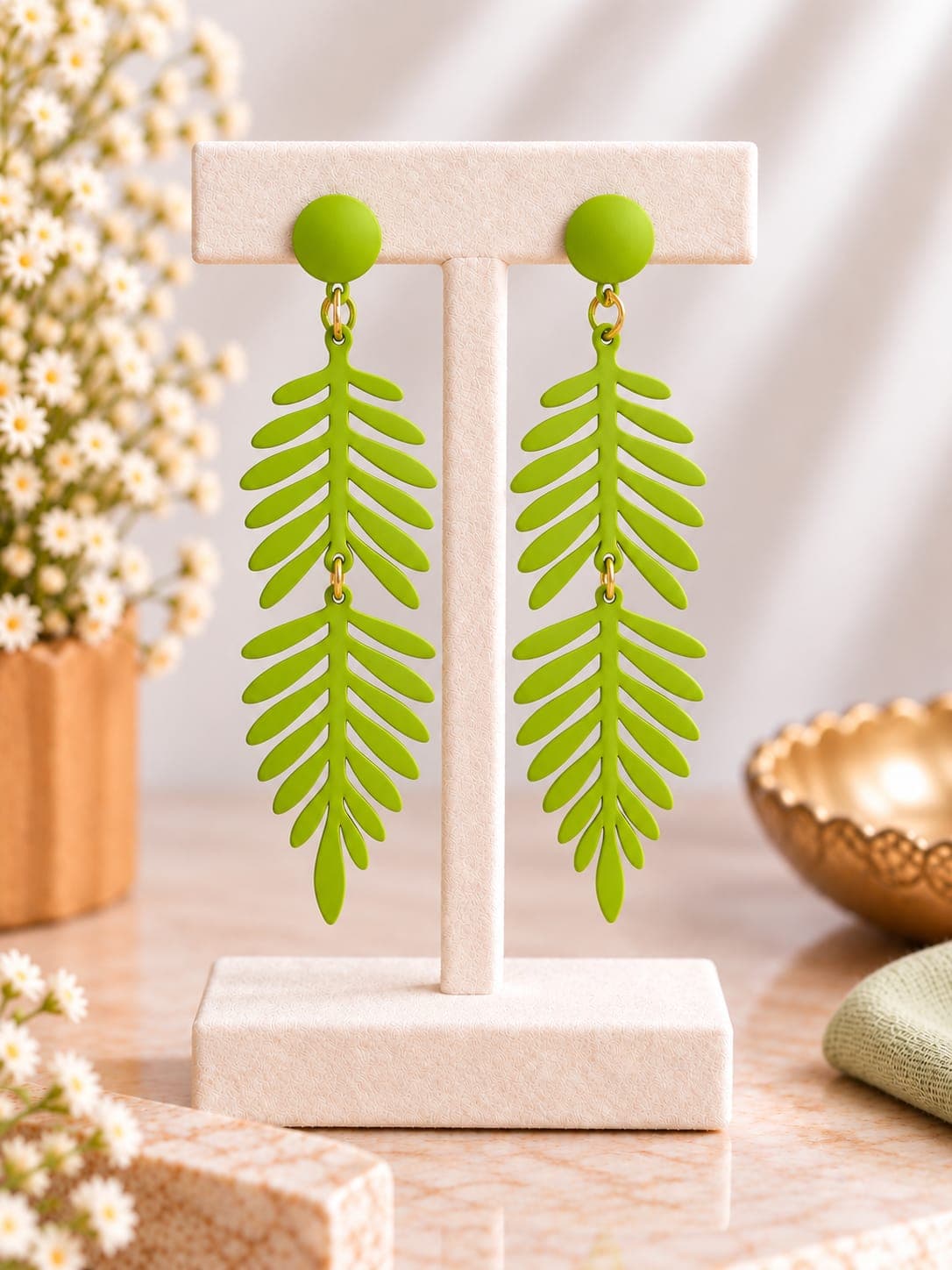 Cascading Leaf Earrings