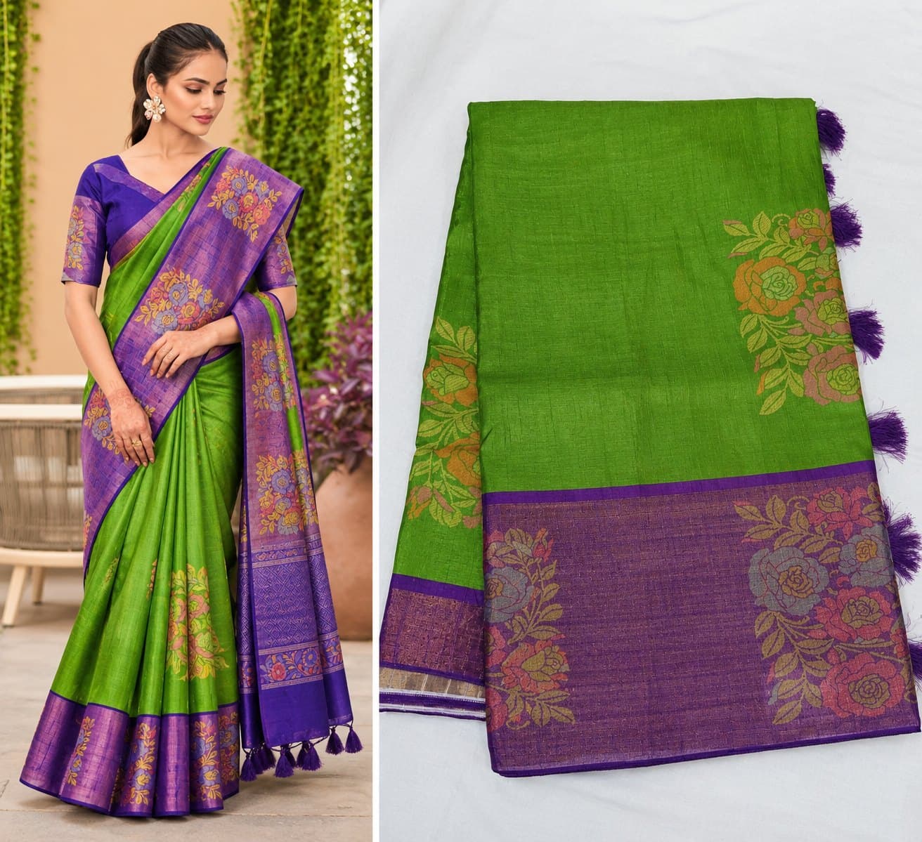Cotton Blend Saree