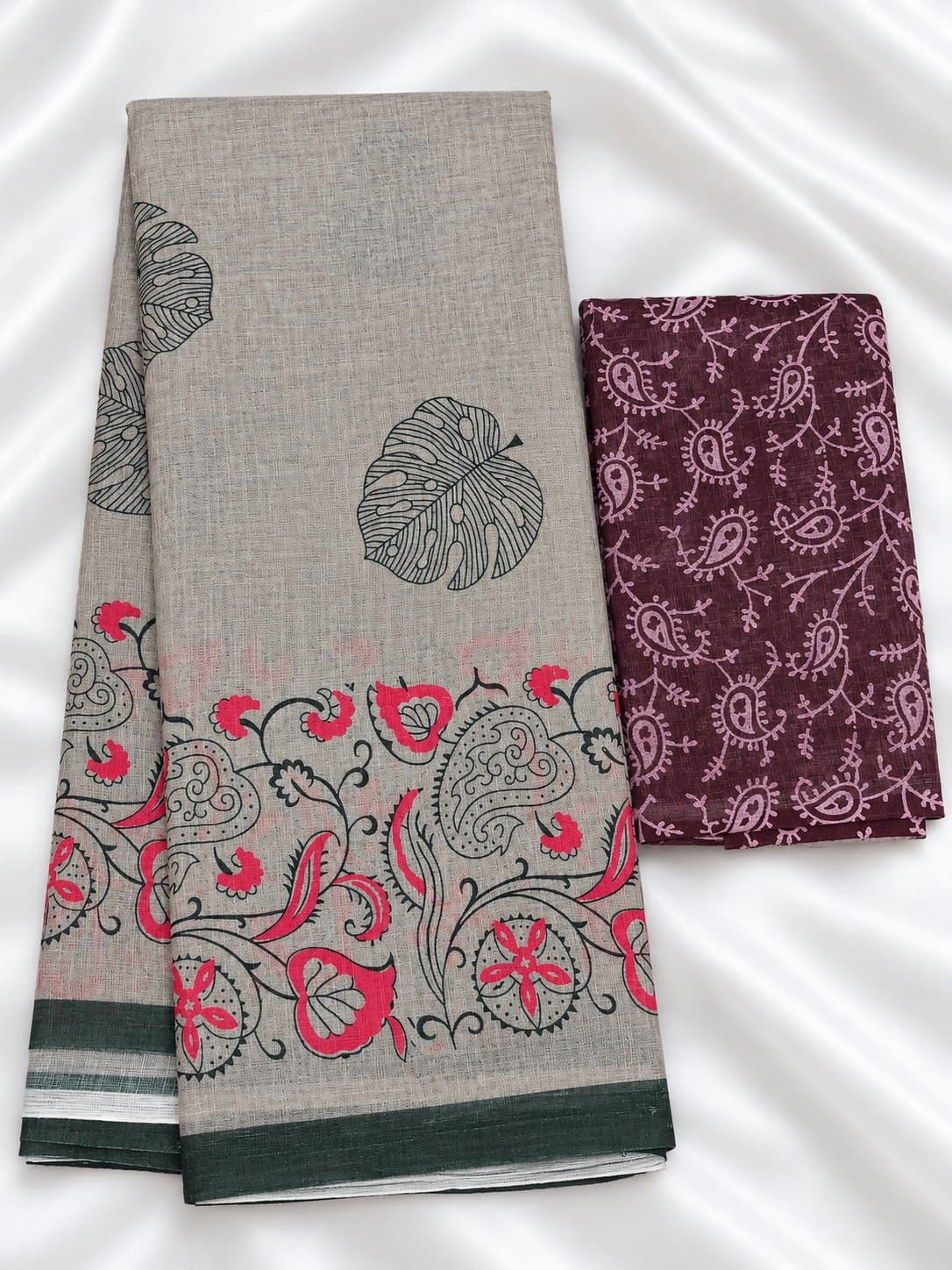 Linen Cotton Saree
