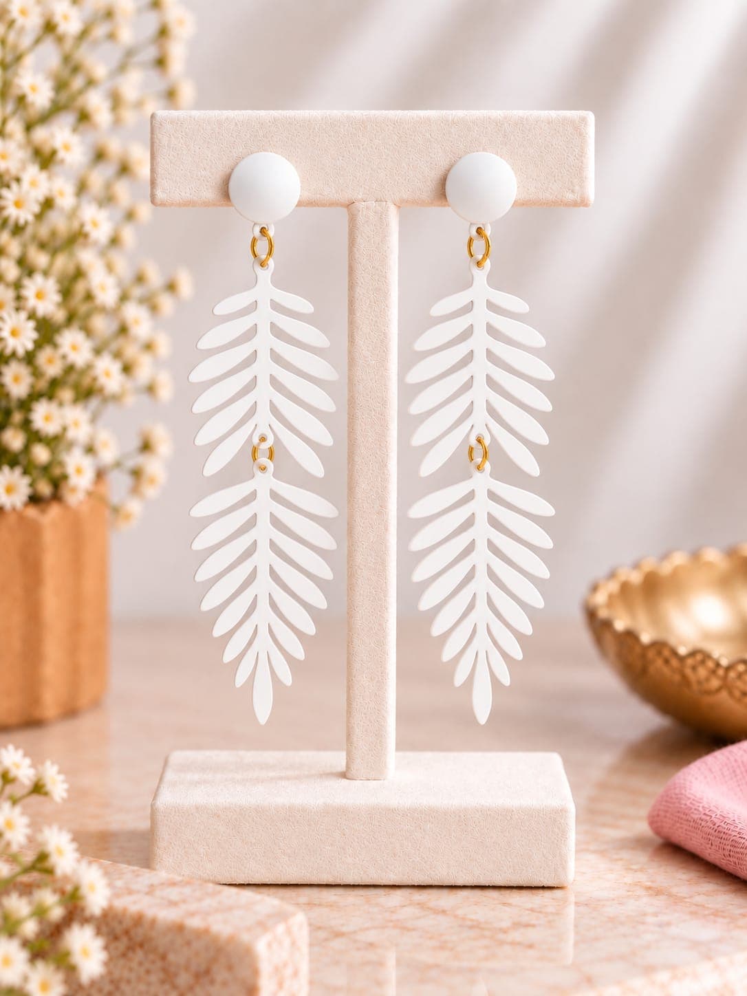 Cascading Leaf Earrings