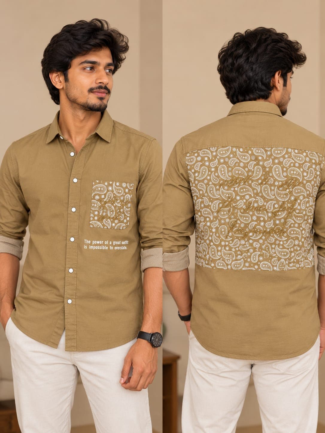 Denim Printed Shirt
