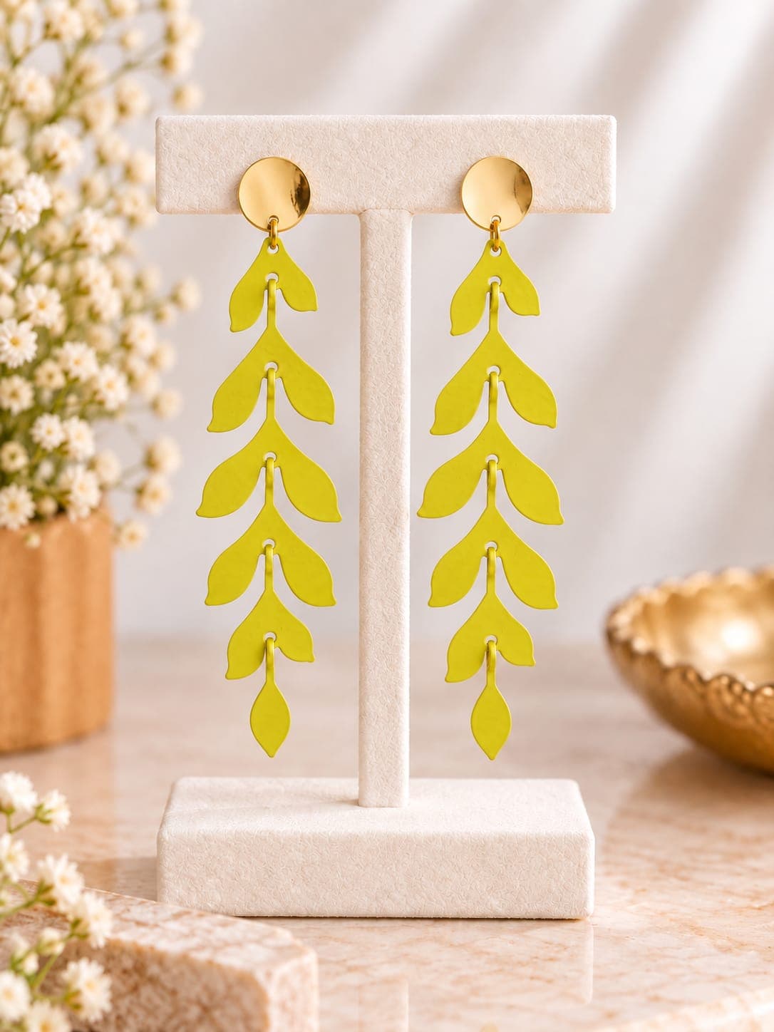 Cascading Leaf Earrings