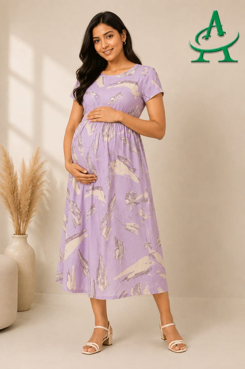 Zipless Feeding Maxi with Pocket - Lavender