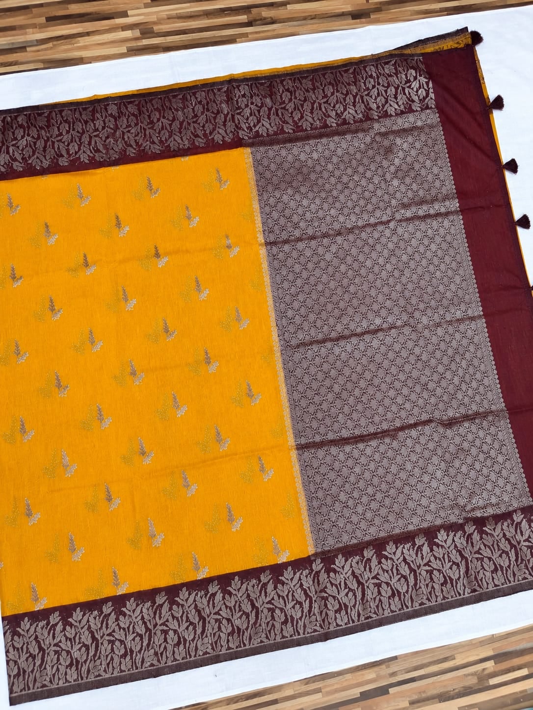 Tussar Linen Saree