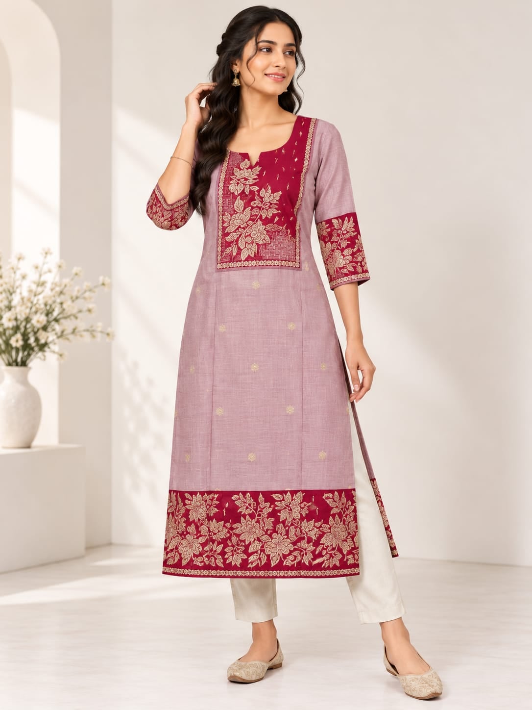 Silk Cotton Kurti