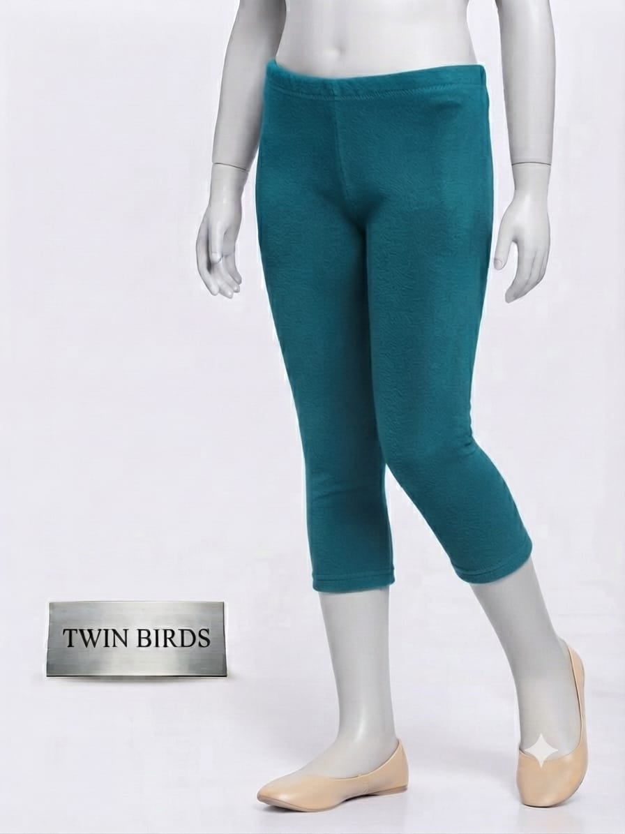 Twin Bird Capri - Teal Blue