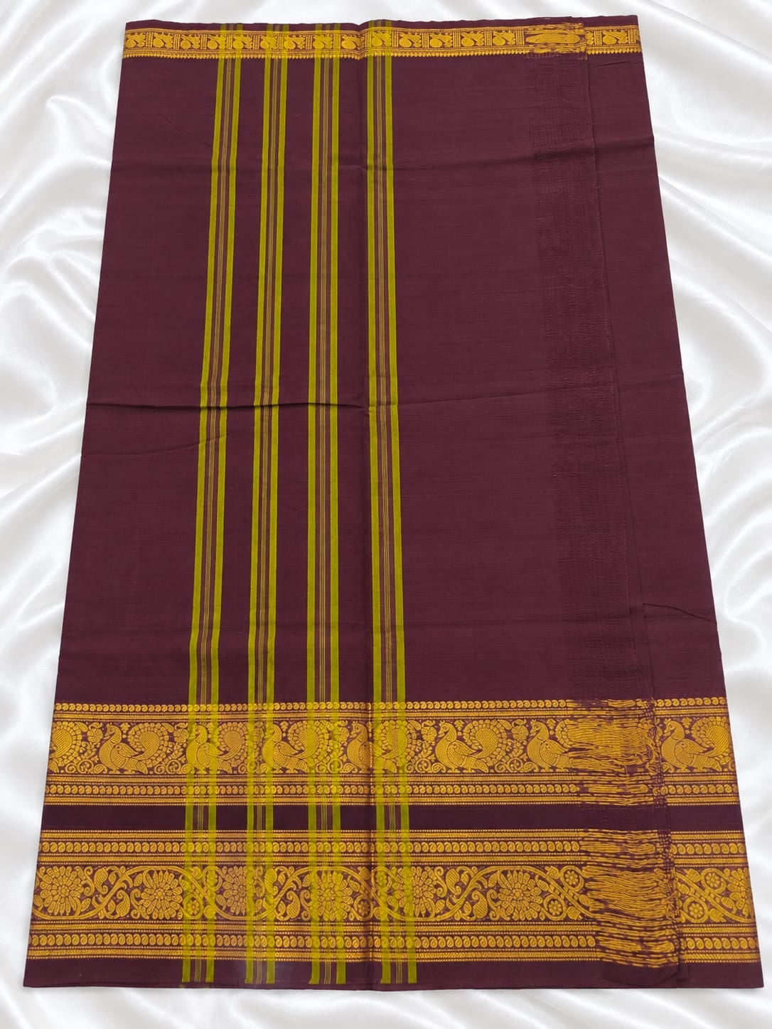 Coffee Brown Saree, Pallu