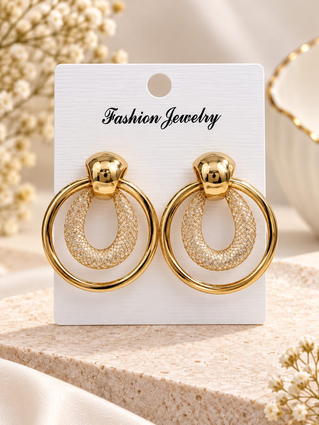 Mesh Loop Earrings