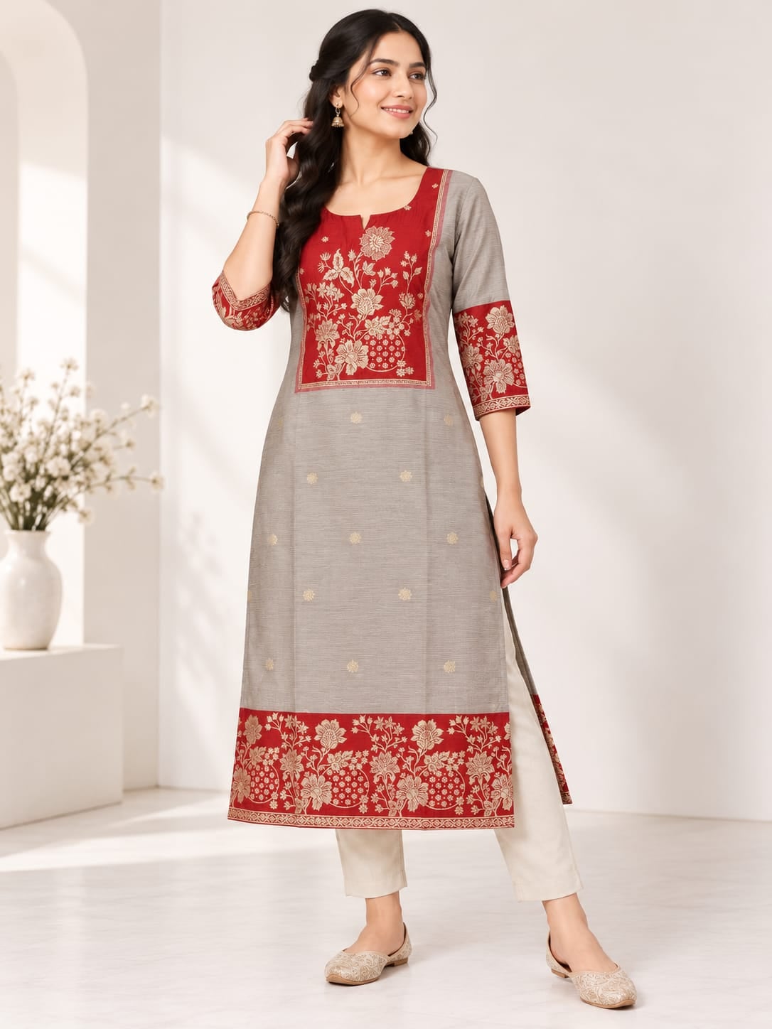 Silk Cotton Kurti