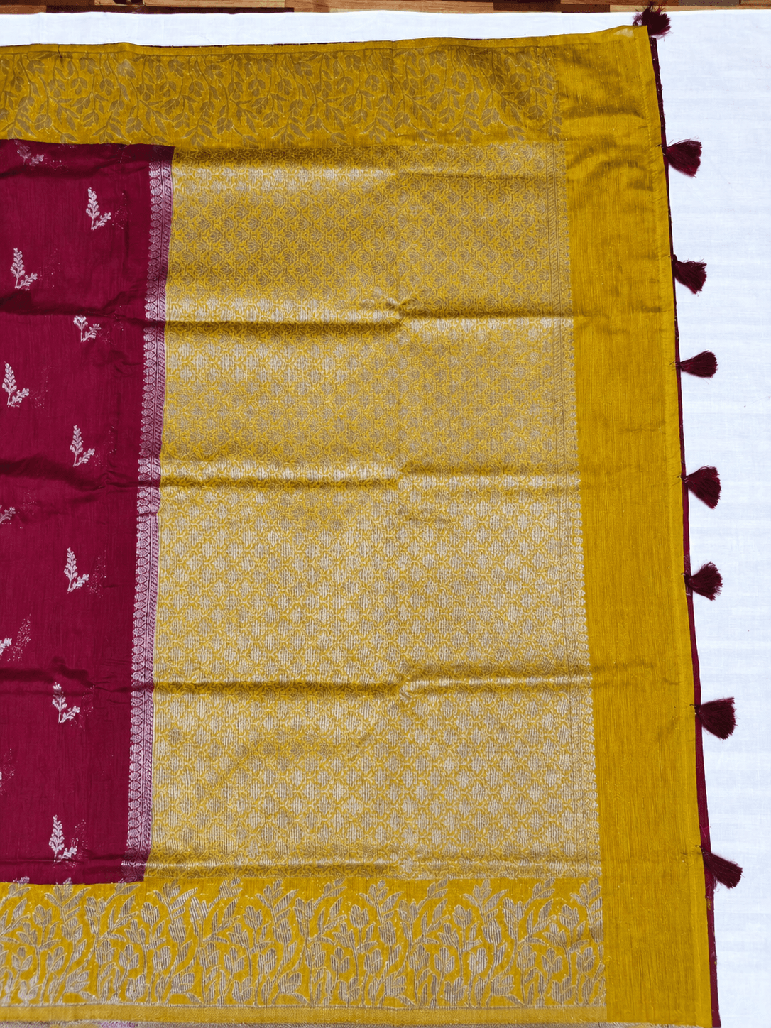 Tussar Linen Saree, Pallu