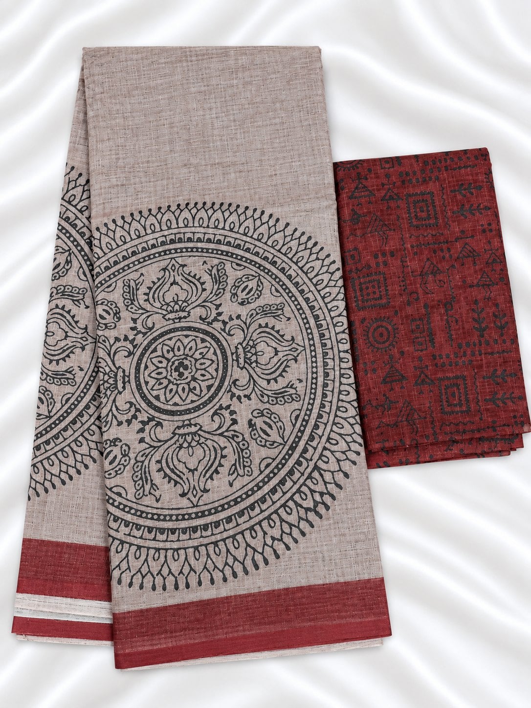 Linen Cotton Saree