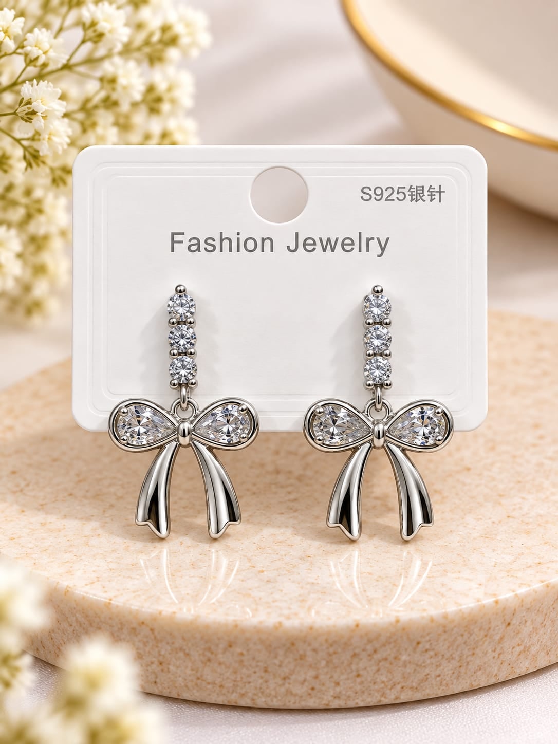 Bow Drop Earrings