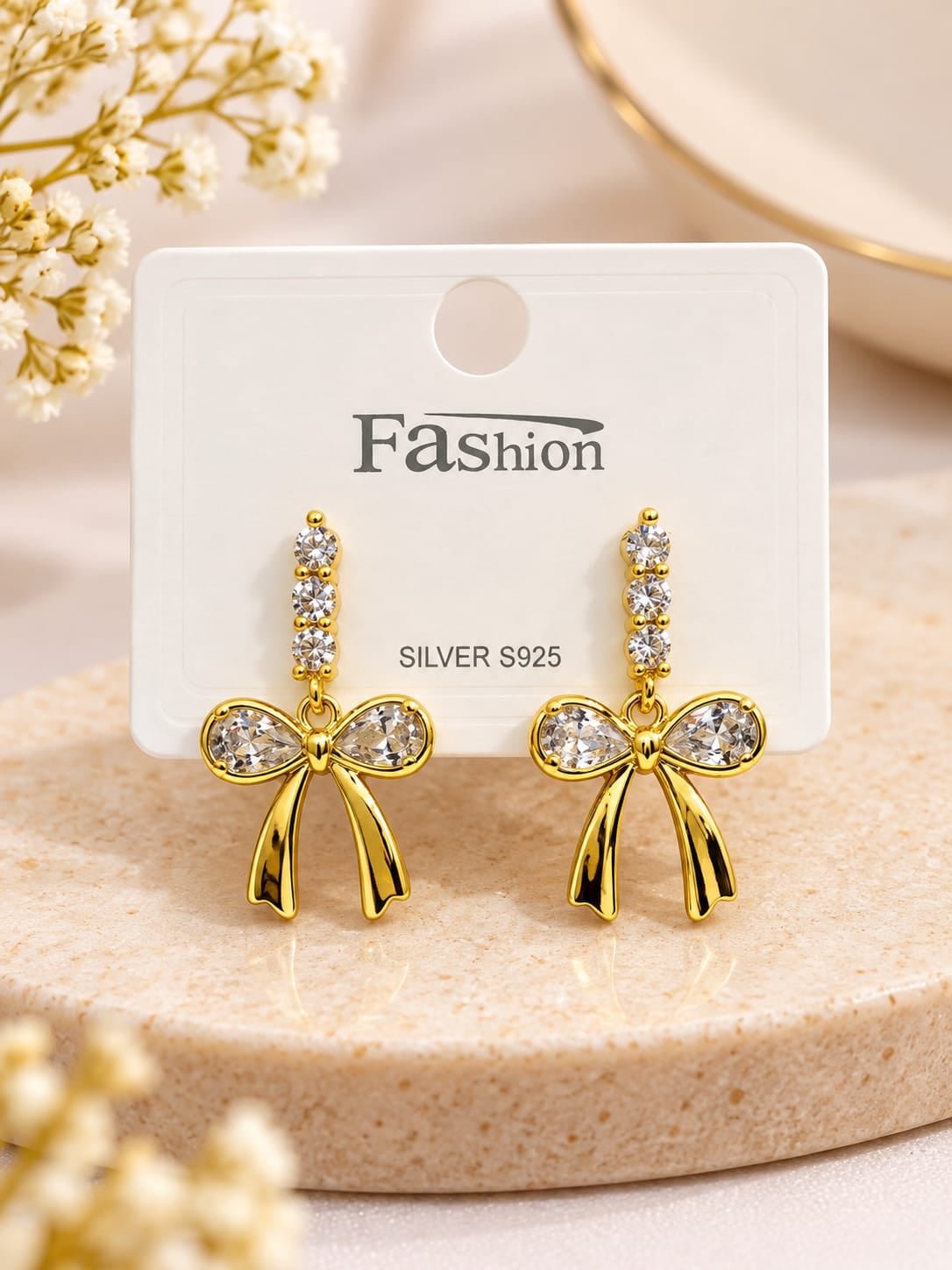Bow Drop Earrings
