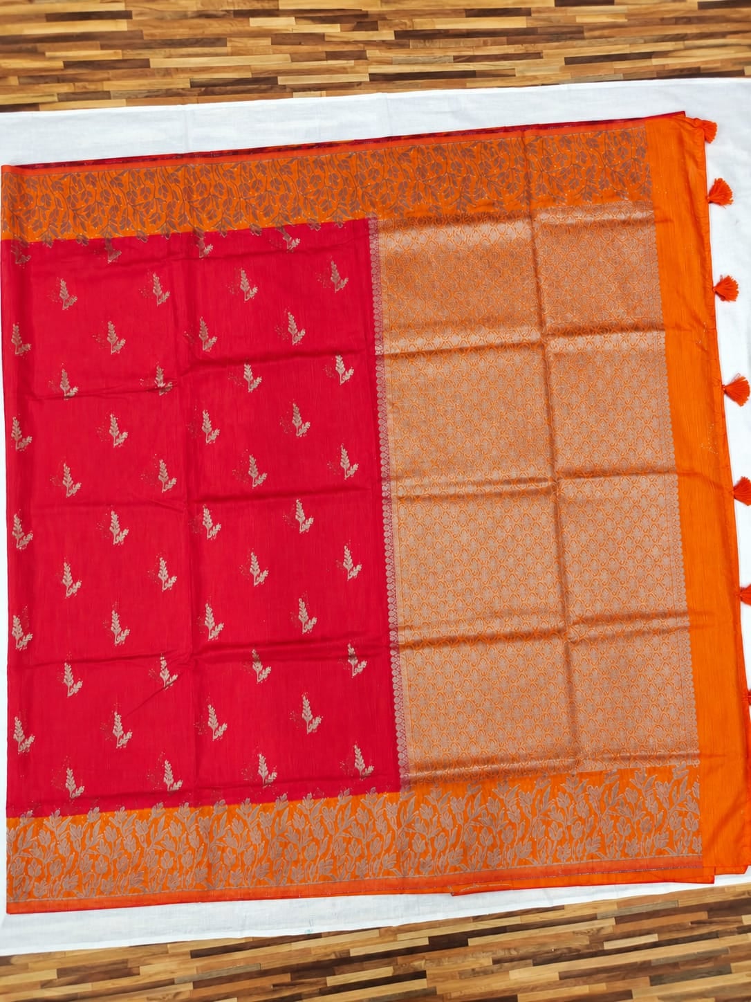 Tussar Linen Saree