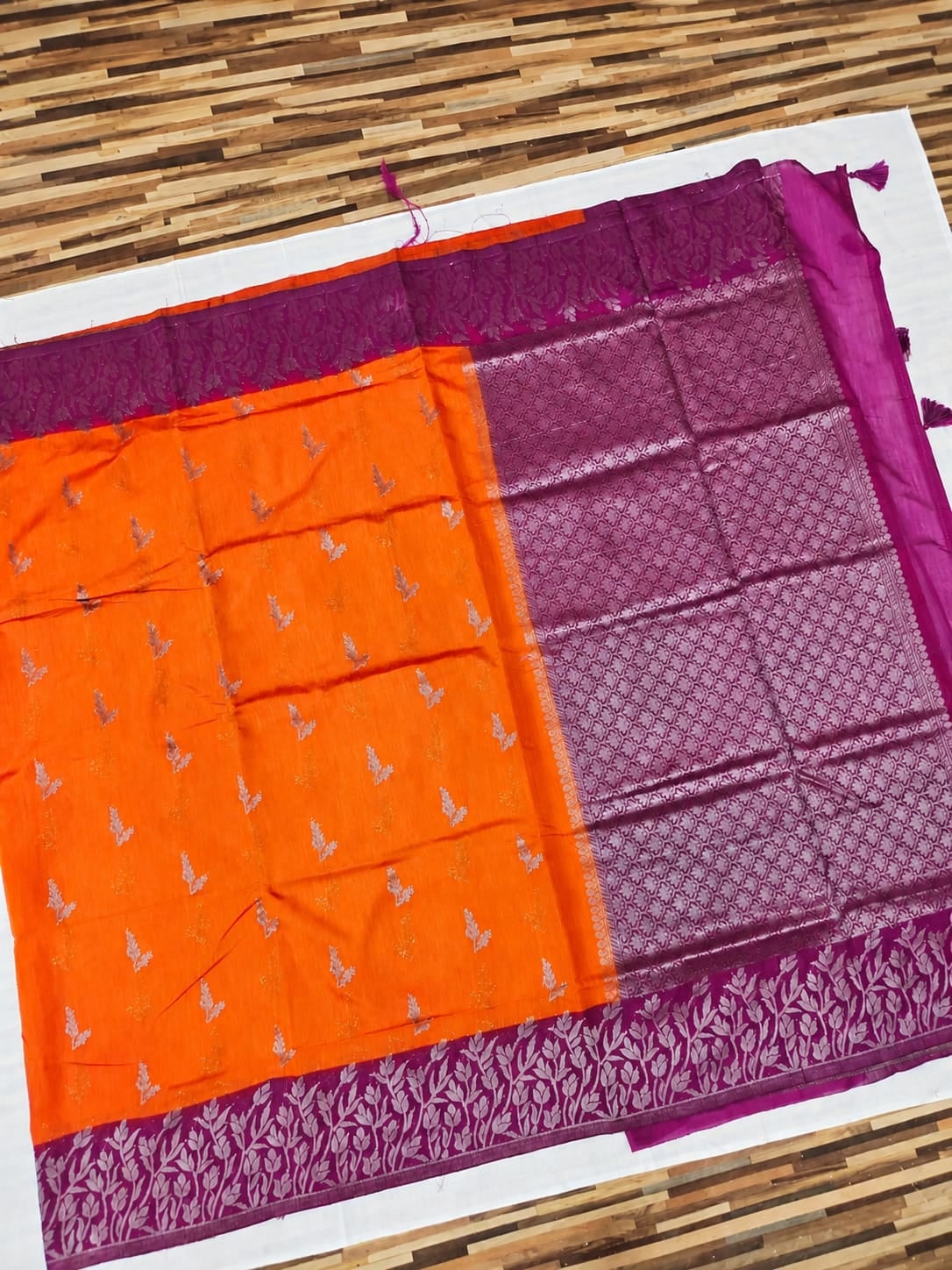 Tussar Linen Saree