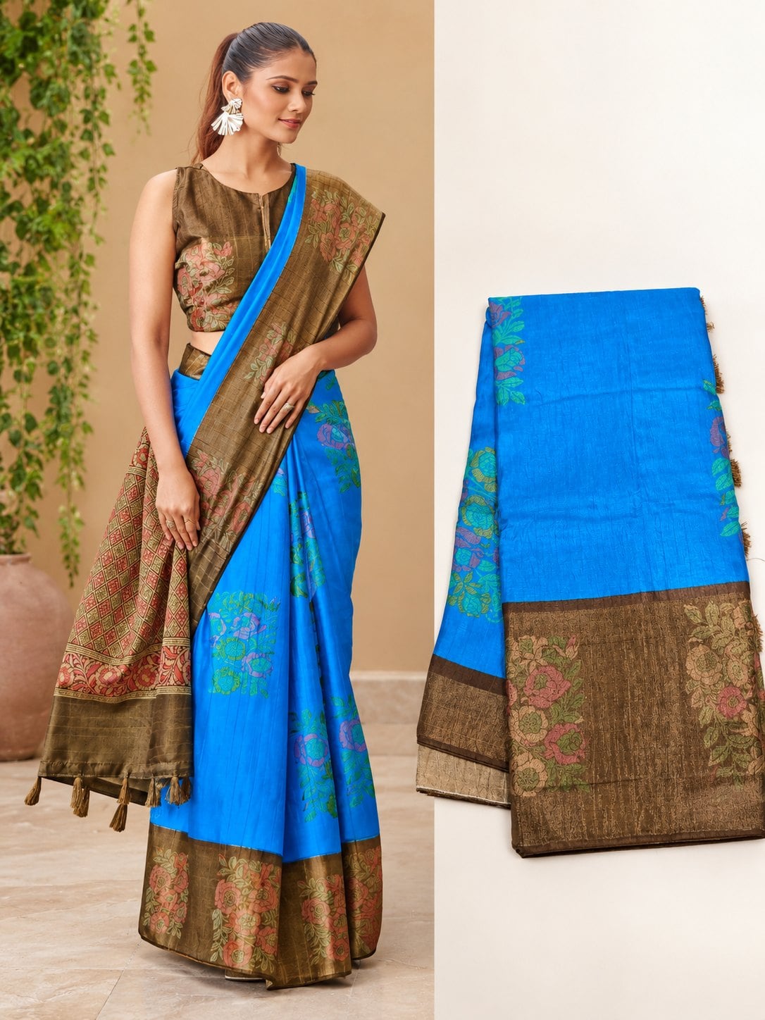 Cotton Blend Saree