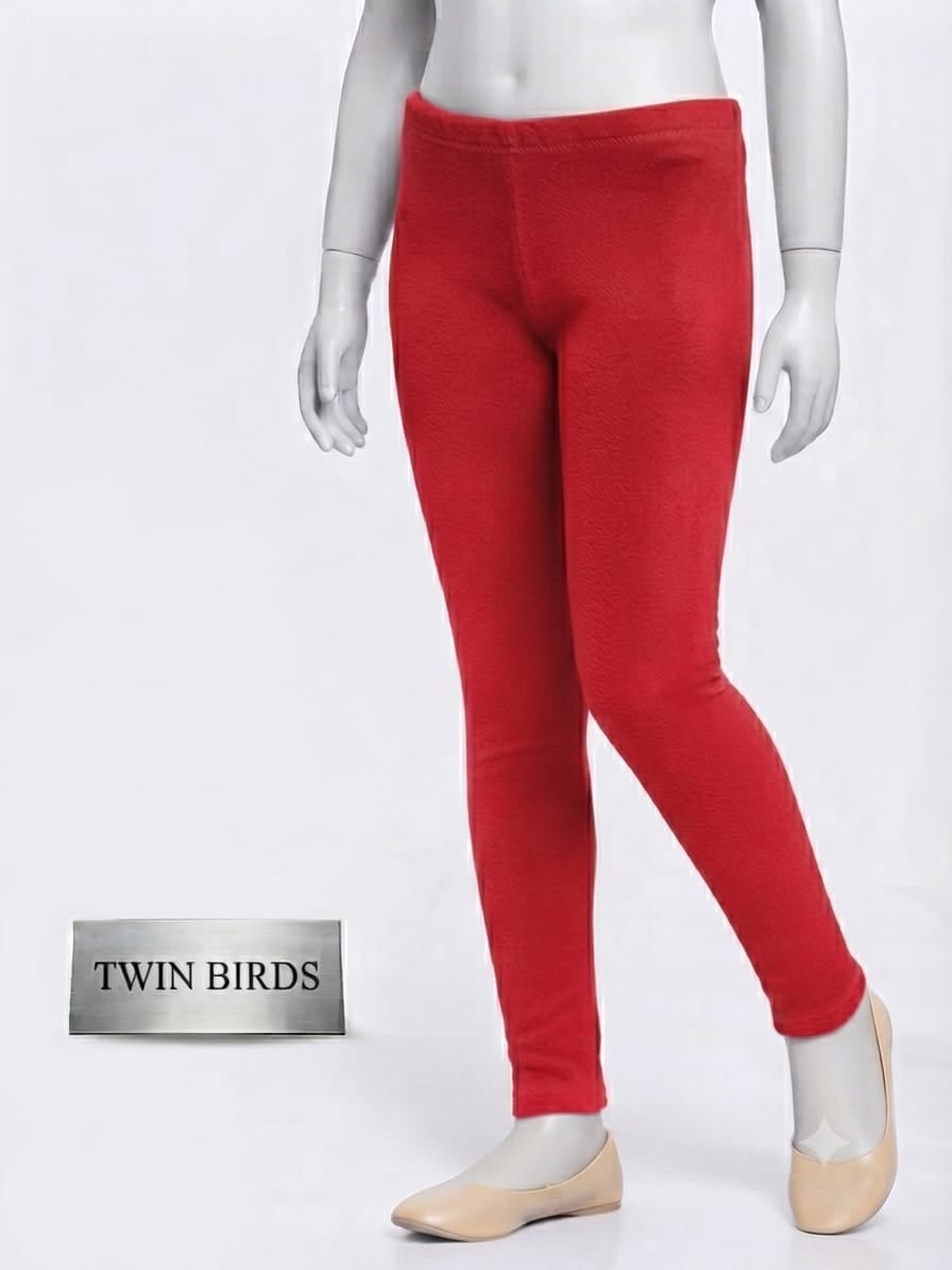 Twin Bird Leggings - Red