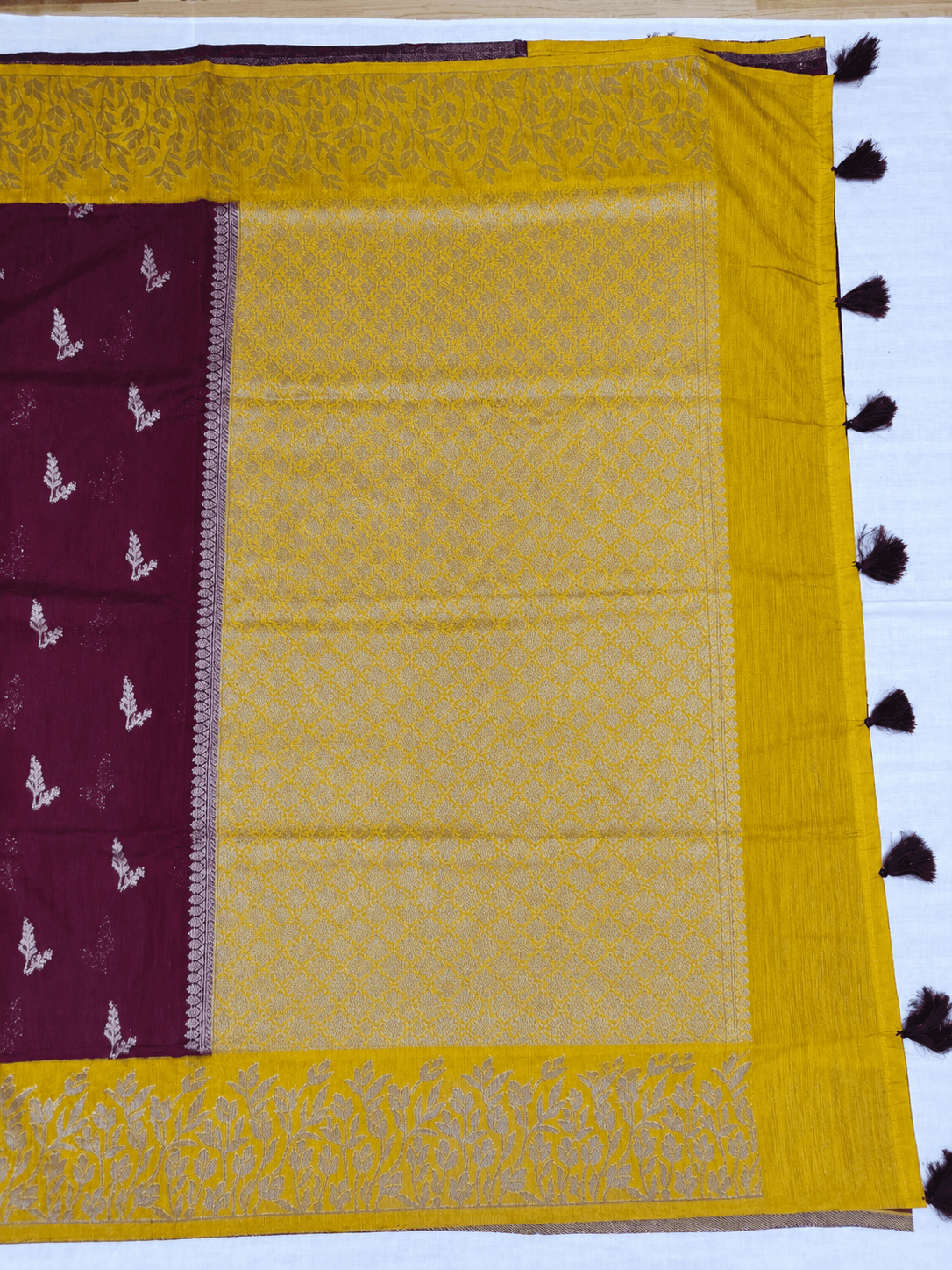 Tussar Linen Saree, Pallu