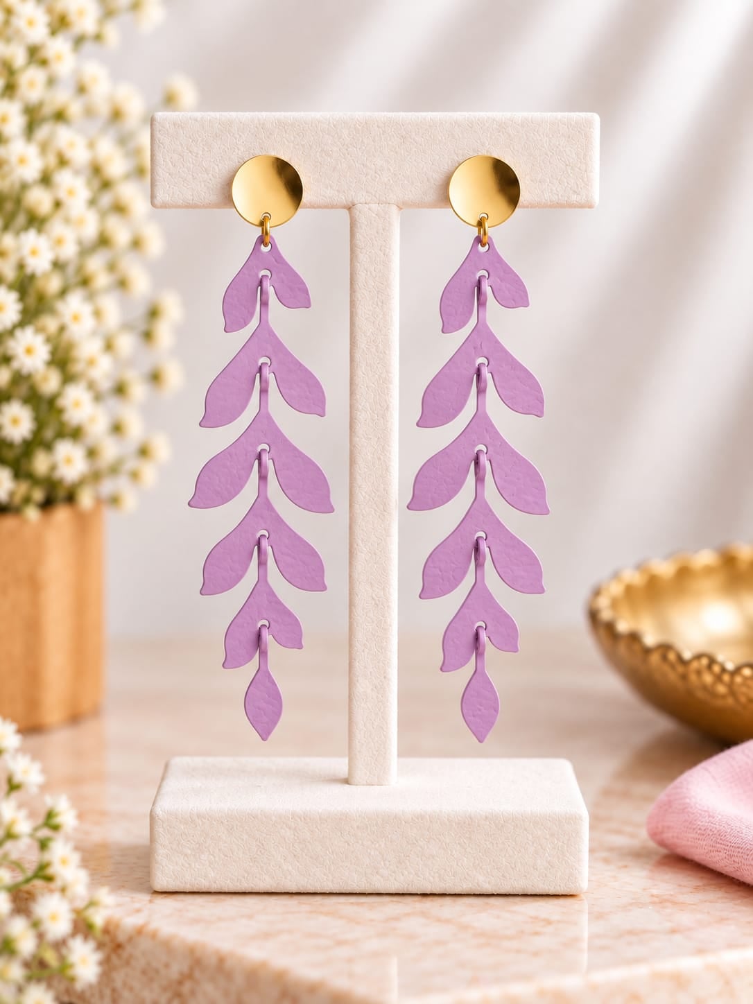 Cascading Leaf Earrings