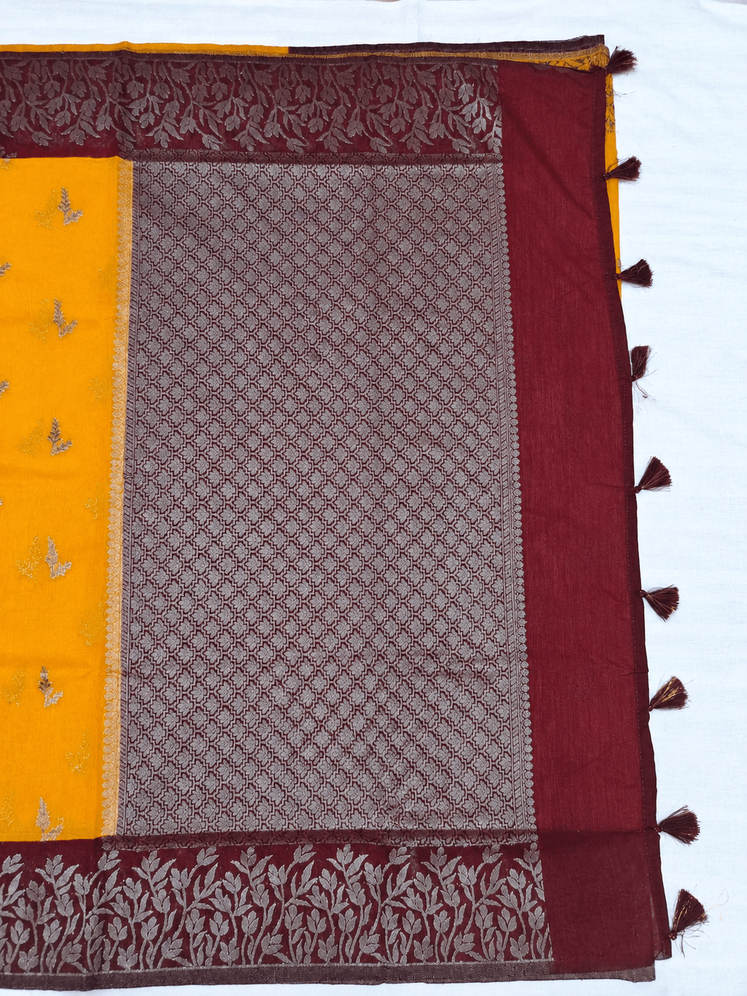 Tussar Linen Saree, Pallu