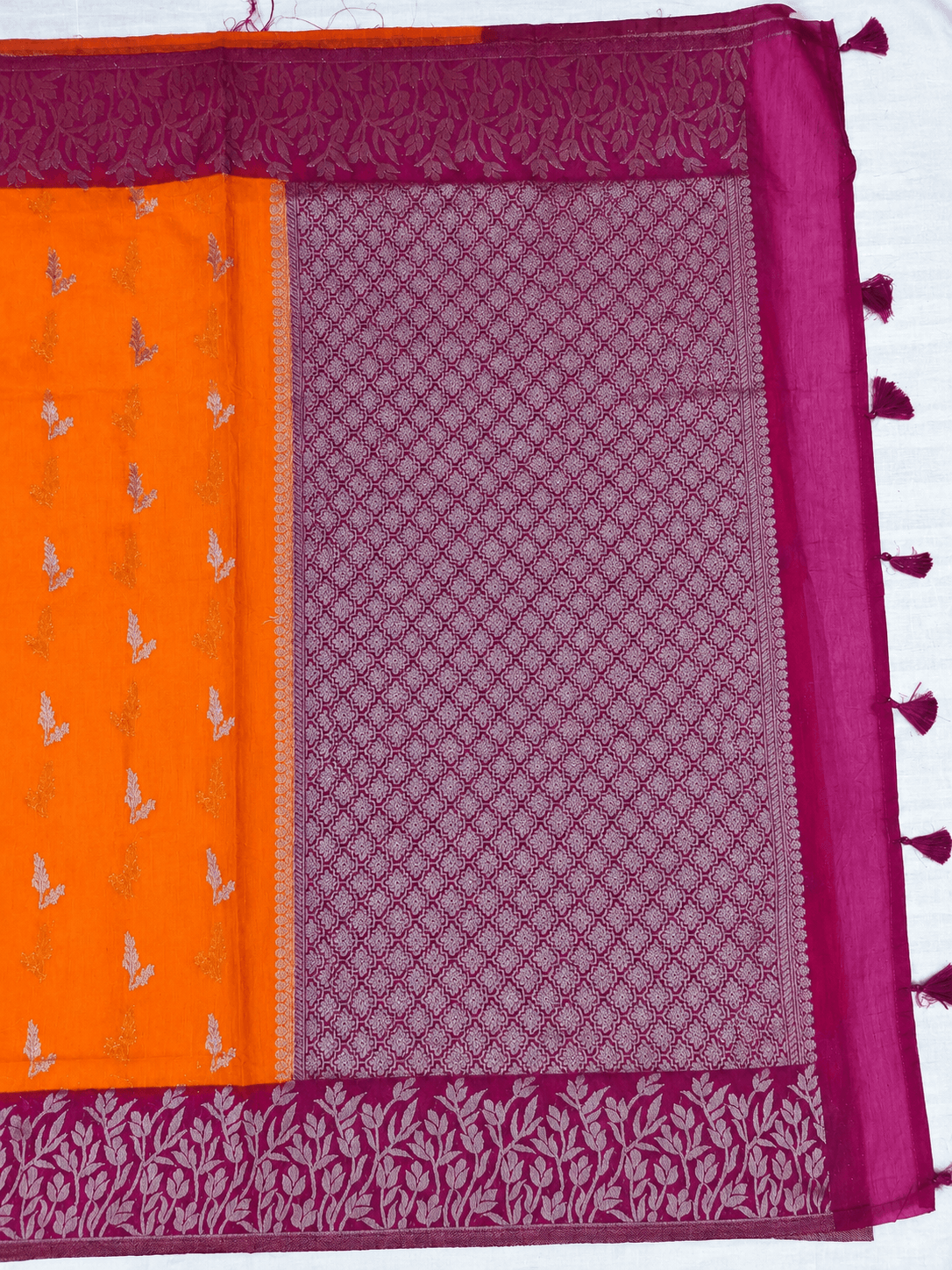 Tussar Linen Saree, Pallu