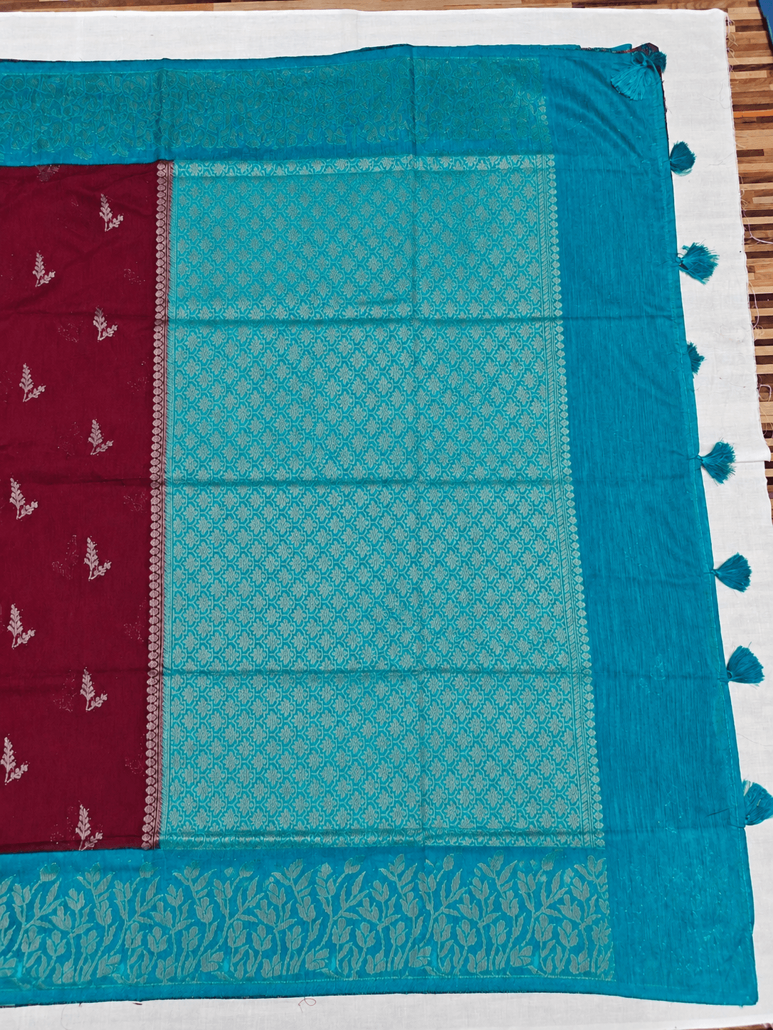 Tussar Linen Saree, Pallu