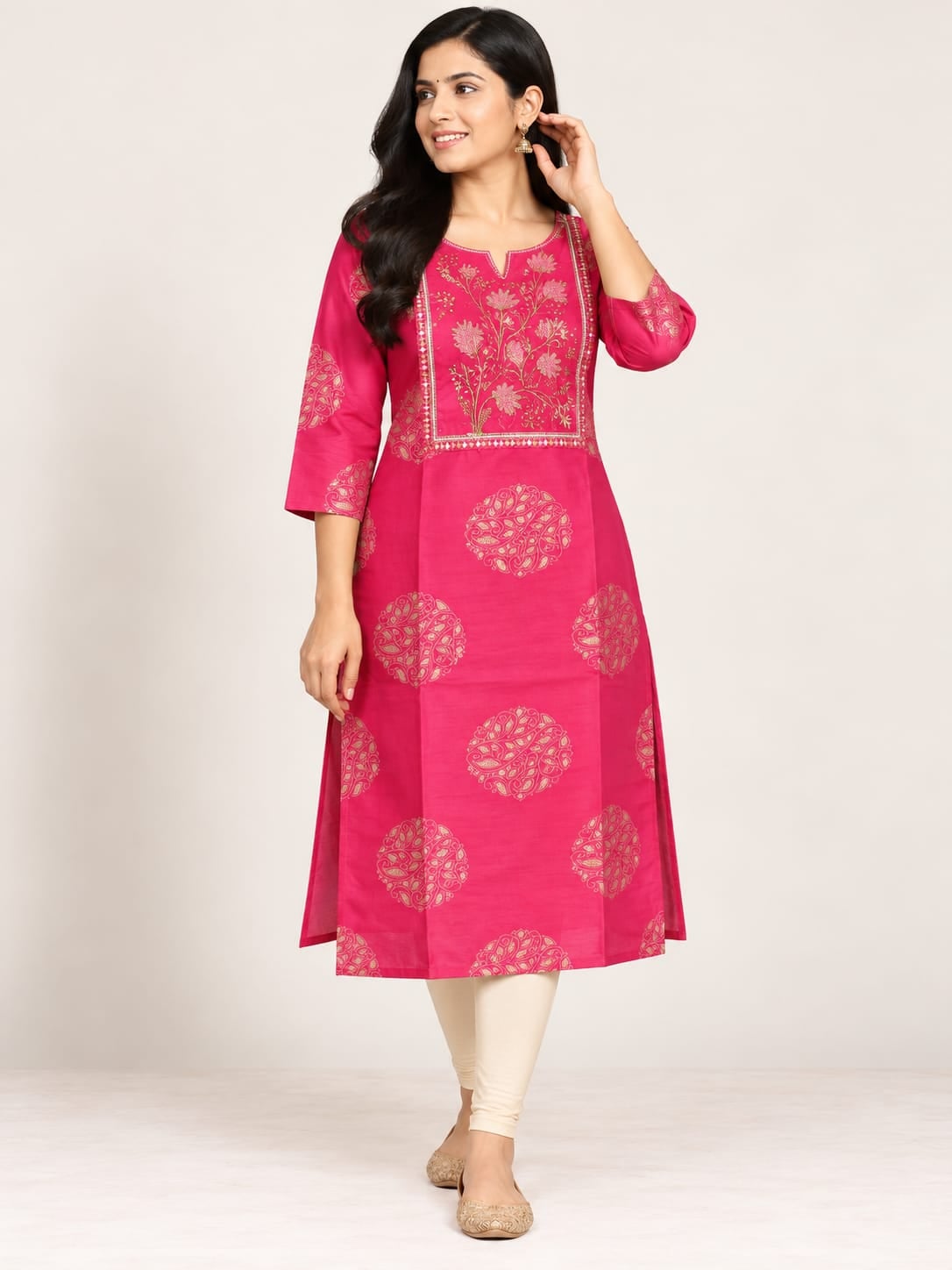 Silk Cotton Kurti