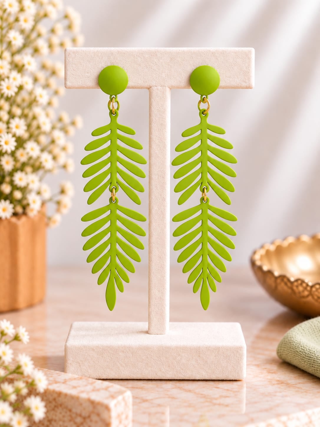 Cascading Leaf Earrings