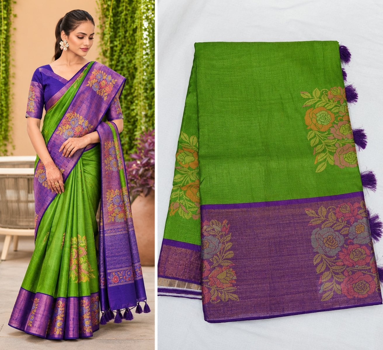 Cotton Blend Saree