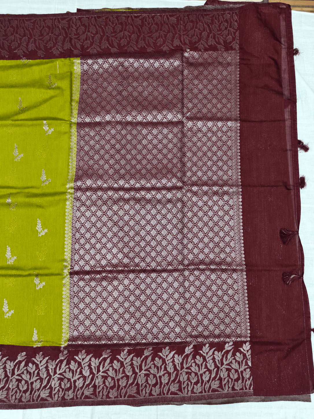 Tussar Linen Saree, Pallu