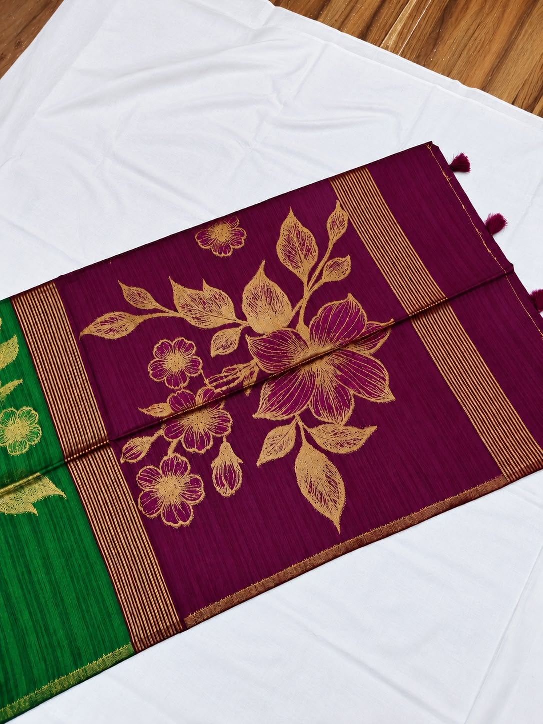 Tussar Saree, Pallu