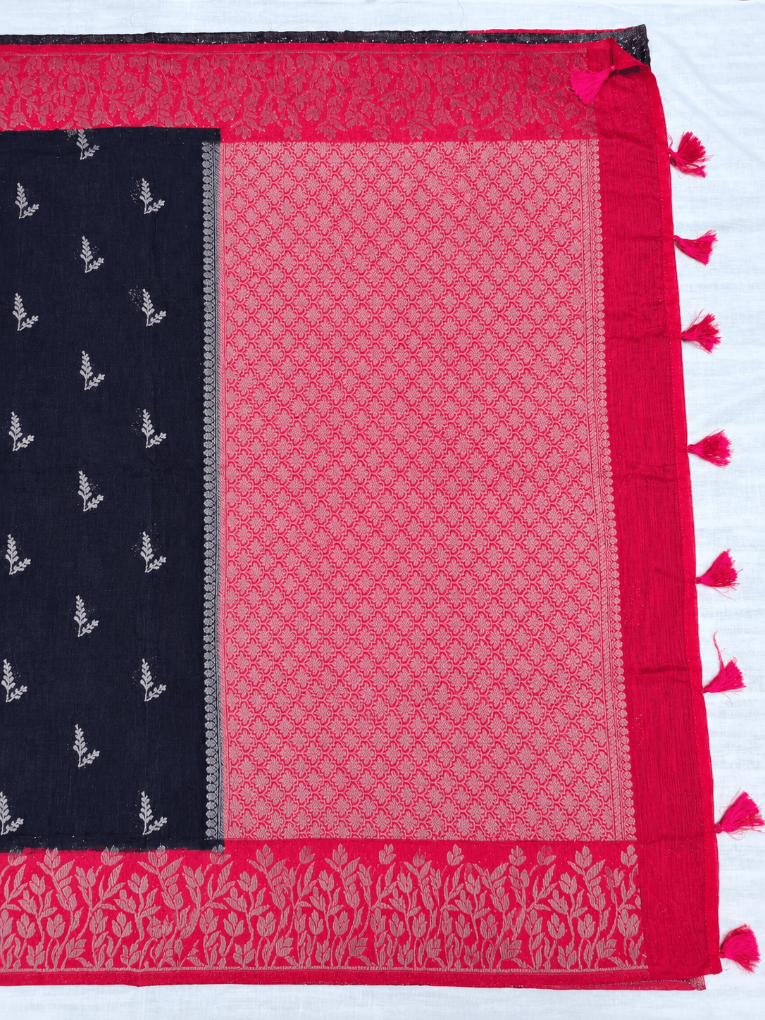 Tussar Linen Saree, Pallu