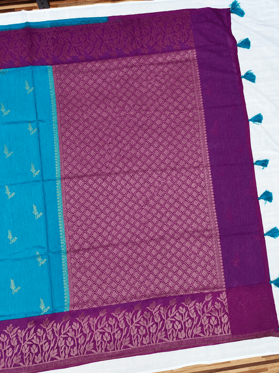 Tussar Linen Saree, Pallu
