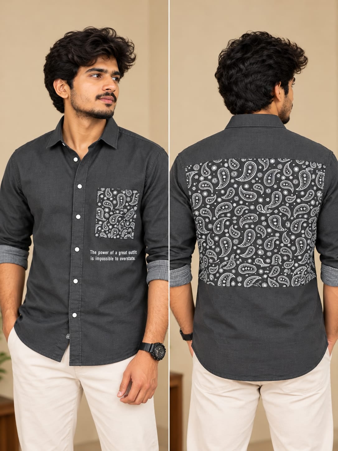Denim Printed Shirt