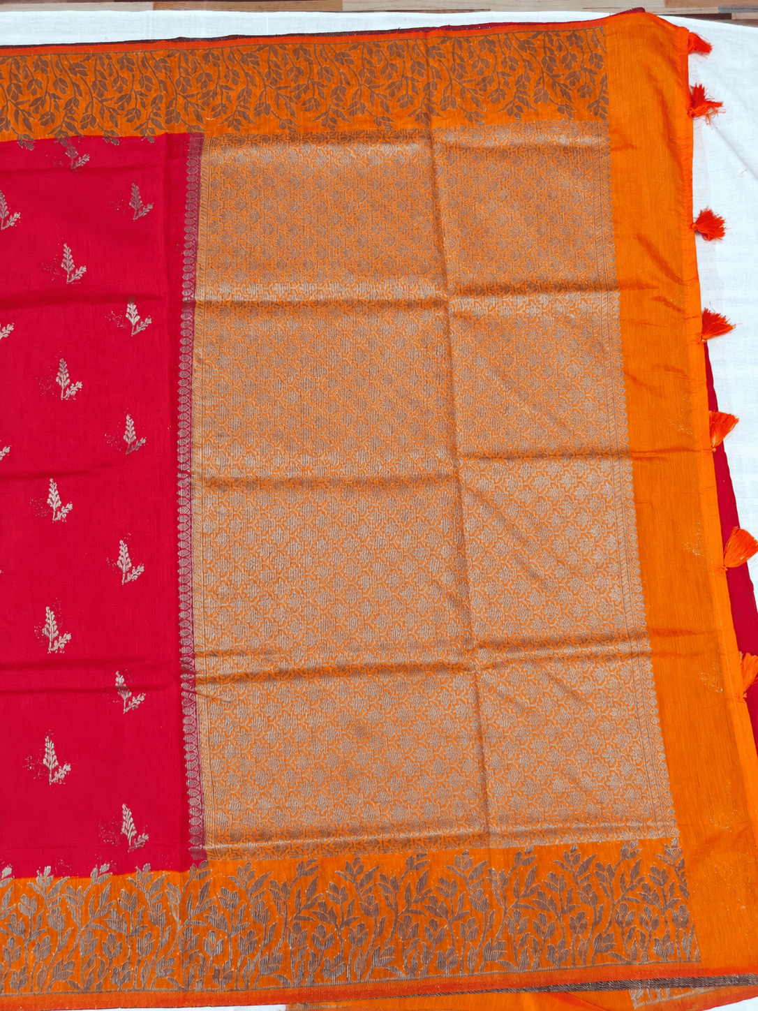 Tussar Linen Saree, Pallu