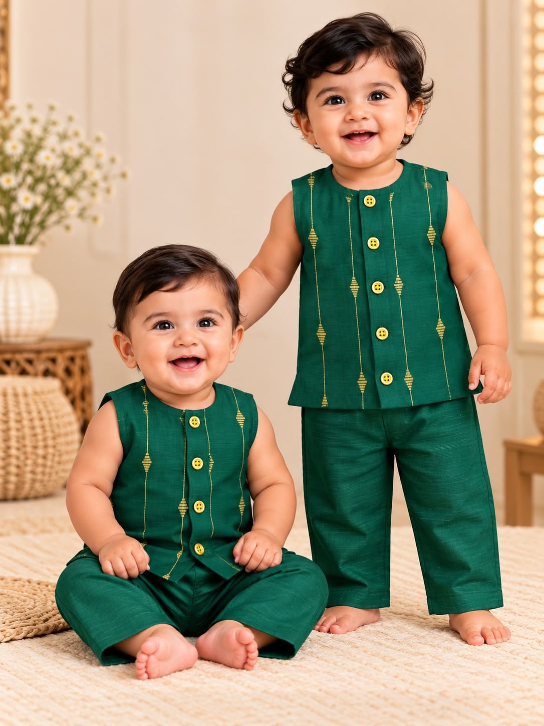 Emerald Green Traditional Ethnic Set
