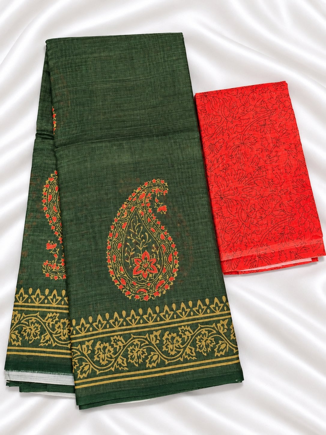 Linen Cotton Saree
