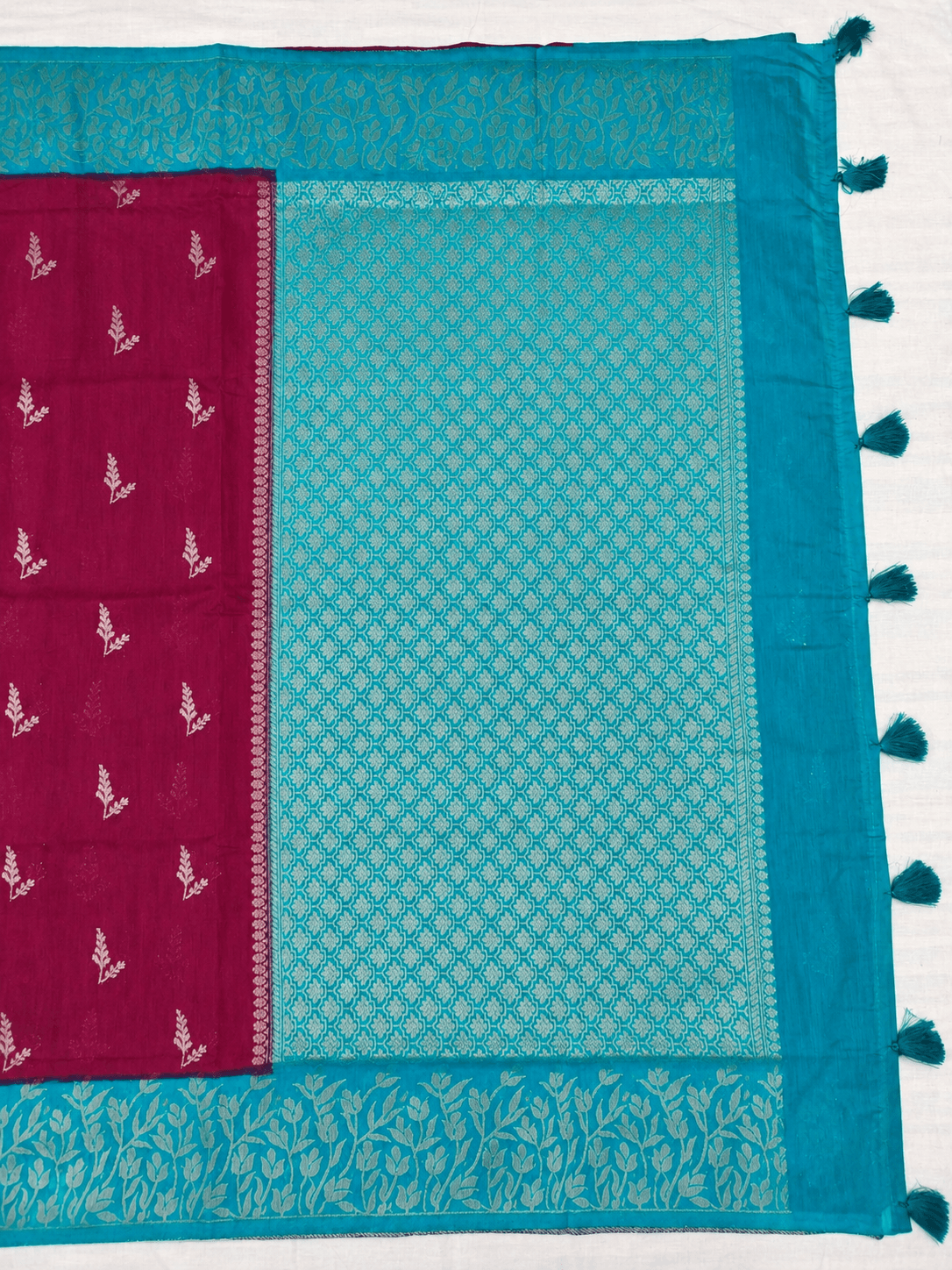 Tussar Linen Saree, Pallu