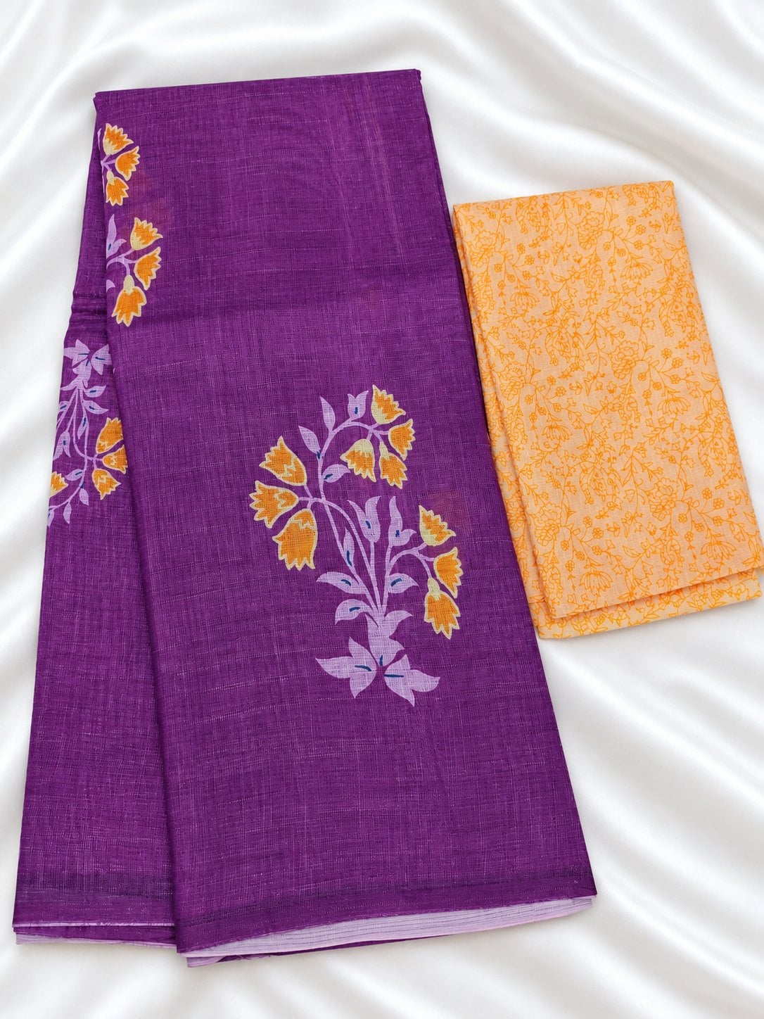 Linen Cotton Saree