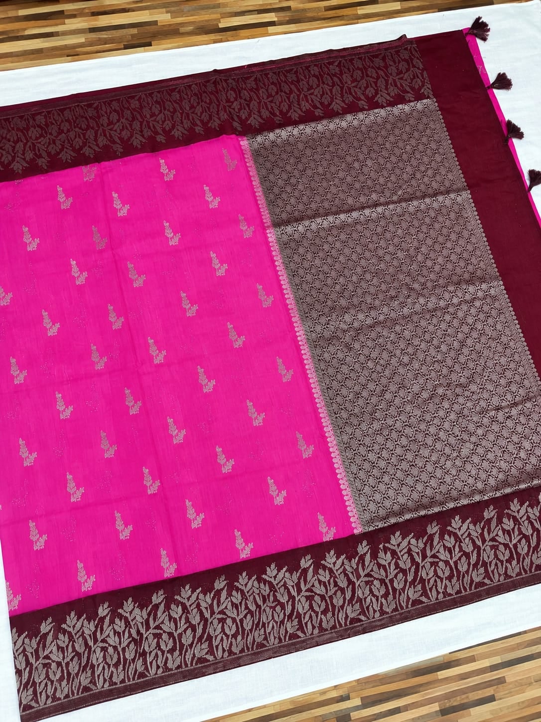 Tussar Linen Saree